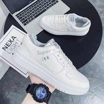 White shoes men s shoes 2025 summer breathable new casual shoes Korean style all match sports shoes student shoes men