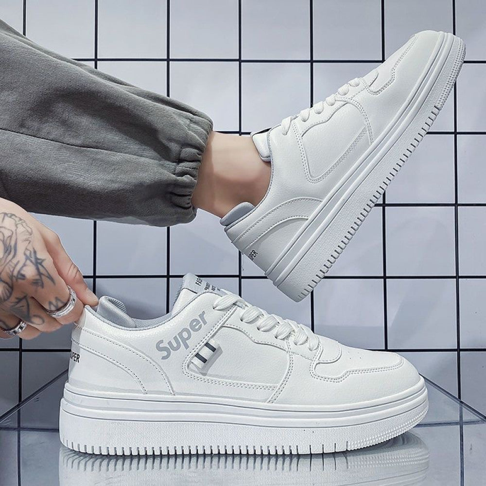 White shoes men s shoes 2025 summer breathable new casual shoes Korean style all match sports shoes student shoes men image 0