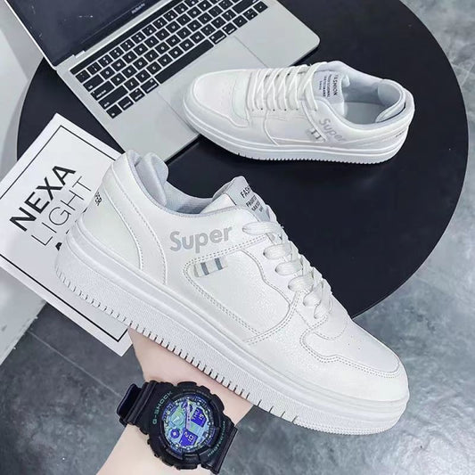 White shoes men s shoes 2025 summer breathable new casual shoes Korean style all match sports shoes student shoes men