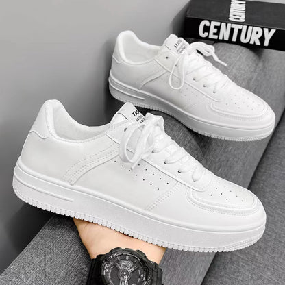 White shoes men s shoes 2025 summer breathable new casual shoes Korean style all match sports shoes student shoes men