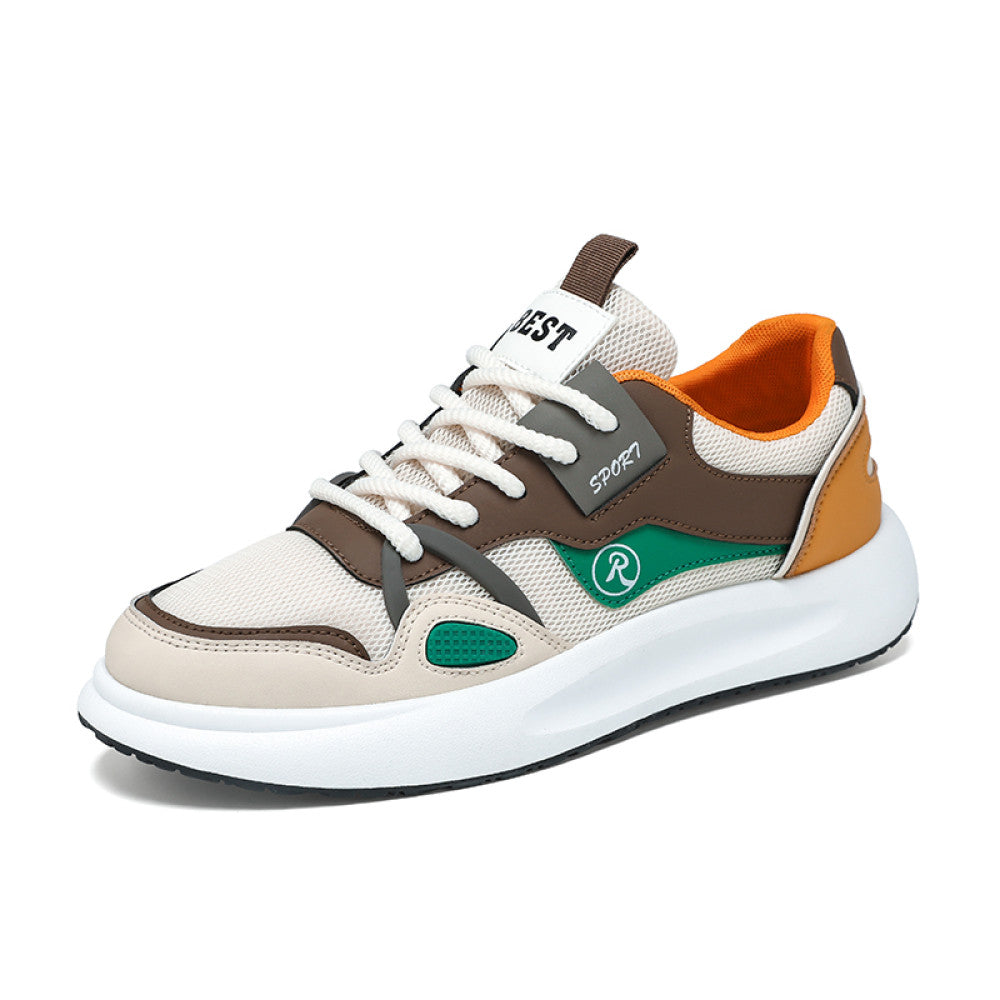 Summer men s new breathable mesh shoes men s Korean version trendy versatile sports shoes casual board shoes dad trendy shoes image 114