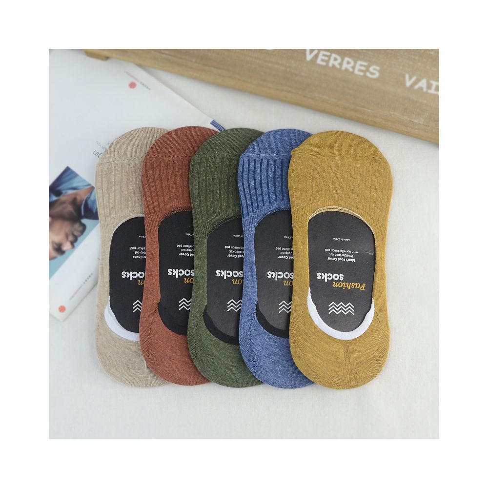 Socks men pure cotton boat socks men summer thin shallow mouth invisible socks silicone anti slip bean shoes sock covers anti odor foot socks image 10