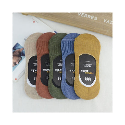 Socks men pure cotton boat socks men summer thin shallow mouth invisible socks silicone anti slip bean shoes sock covers anti odor foot socks image 10