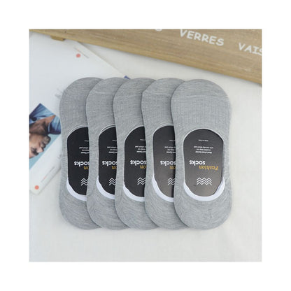 Socks men pure cotton boat socks men summer thin shallow mouth invisible socks silicone anti slip bean shoes sock covers anti odor foot socks image 14