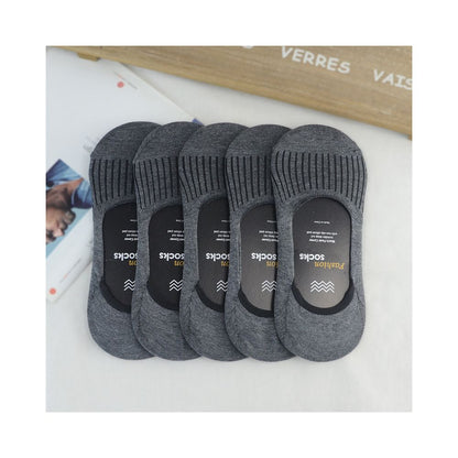 Socks men pure cotton boat socks men summer thin shallow mouth invisible socks silicone anti slip bean shoes sock covers anti odor foot socks image 16