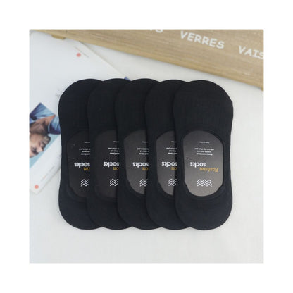 Socks men pure cotton boat socks men summer thin shallow mouth invisible socks silicone anti slip bean shoes sock covers anti odor foot socks image 18