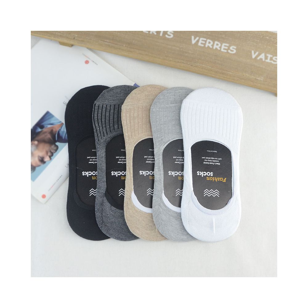 Socks men pure cotton boat socks men summer thin shallow mouth invisible socks silicone anti slip bean shoes sock covers anti odor foot socks image 22