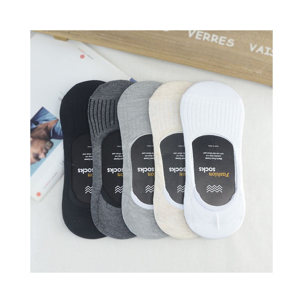 Socks men pure cotton boat socks men summer thin shallow mouth invisible socks silicone anti slip bean shoes sock covers anti odor foot socks image 26