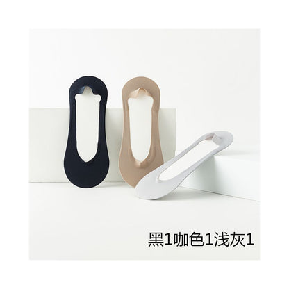 Boat socks for men in summer thin design anti slip and non falling heel socks men s short socks with shallow mouth invisible and seamless low cut pure cotton sole ice silk
