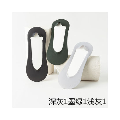 Boat socks for men in summer thin design anti slip and non falling heel socks men s short socks with shallow mouth invisible and seamless low cut pure cotton sole ice silk image 27