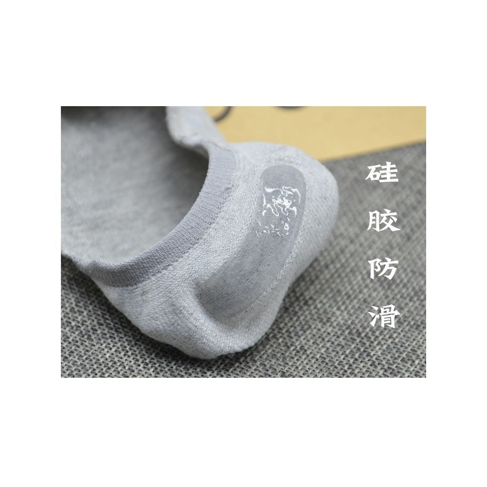 Socks for men bean shoes socks for summer anti slip boat pure cotton shallow mouth invisible socks black and white sole men s slippers image 79