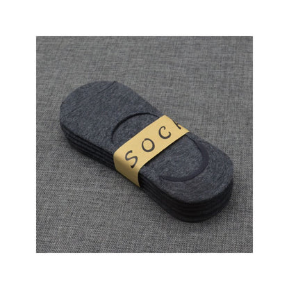 Socks for men bean shoes socks for summer anti slip boat pure cotton shallow mouth invisible socks black and white sole men s slippers
