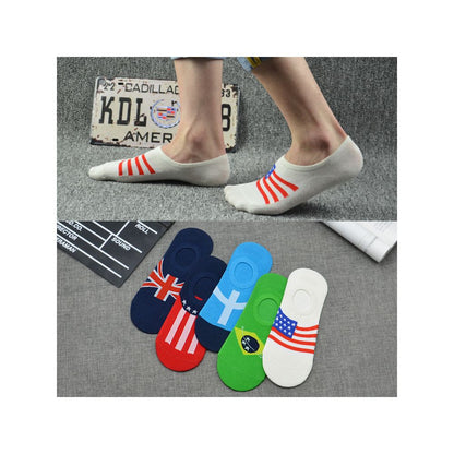 Socks for men bean shoes socks for summer anti slip boat pure cotton shallow mouth invisible socks black and white sole men s slippers image 46
