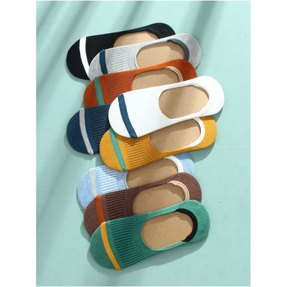 Socks men s summer boat socks thin cotton socks silicone anti slip invisible socks breathable sweat absorbing short socks low cut shallow mouth men s socks image 4