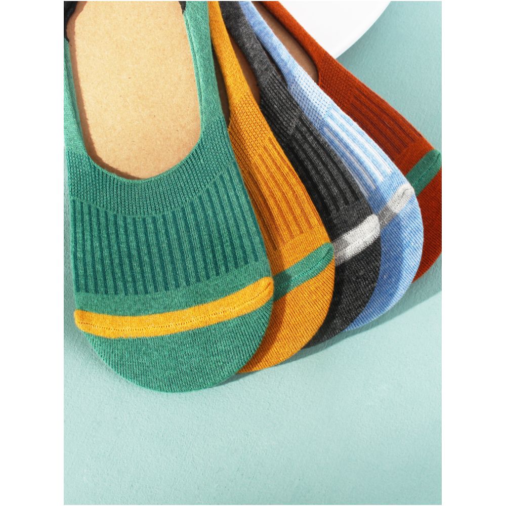 Socks men s summer boat socks thin cotton socks silicone anti slip invisible socks breathable sweat absorbing short socks low cut shallow mouth men s socks image 5