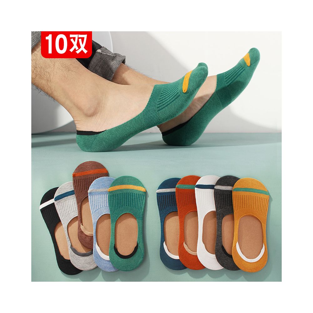 Socks men s summer boat socks thin cotton socks silicone anti slip invisible socks breathable sweat absorbing short socks low cut shallow mouth men s socks image 6