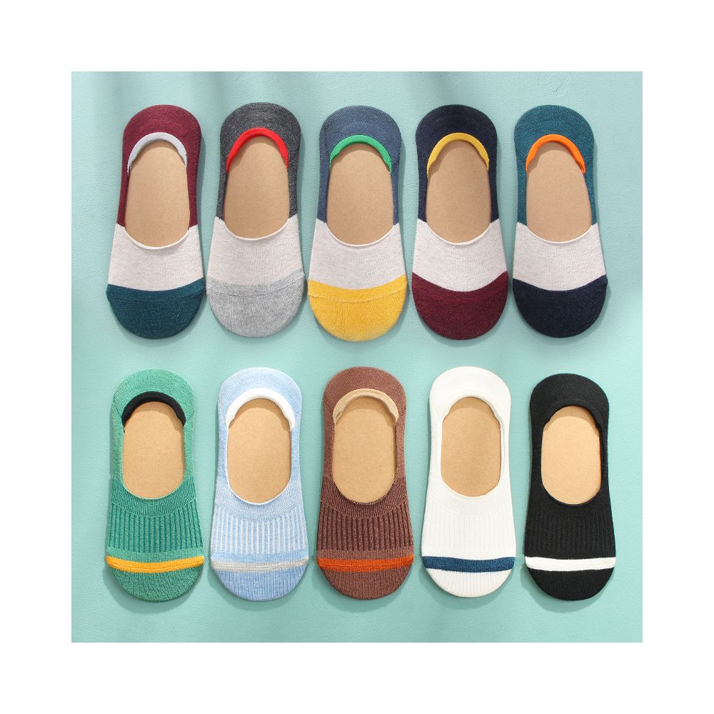Socks men s summer boat socks thin cotton socks silicone anti slip invisible socks breathable sweat absorbing short socks low cut shallow mouth men s socks image 9