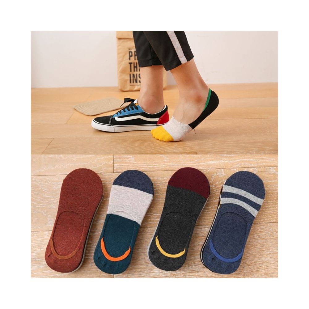 Boat Socks Men s Large Size Men s Socks Shallow Mouth Large Size Invisible 44 46 Size Anti slip Pure Cotton Summer Thin Socks 43 48 image 1