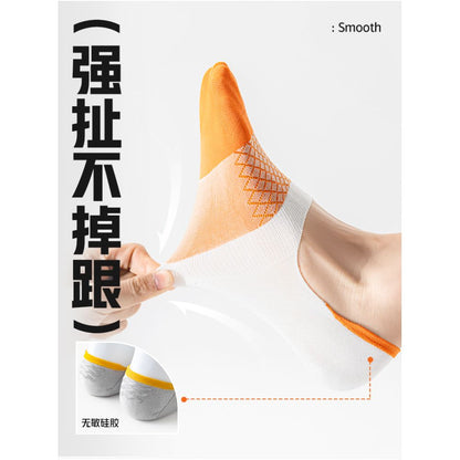 Men s socks boat socks summer thin cotton deodorant shallow summer invisible non fall with men s socks seamless image 11