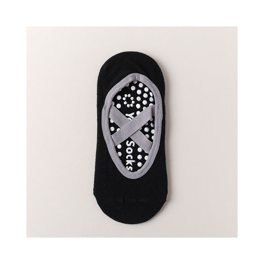 Cross border new yoga socks for women s spring and autumn sports fitness Pilates socks professional anti slip silicone boat socks dance socks