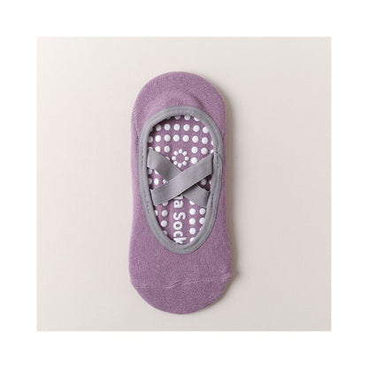Cross border new yoga socks for women s spring and autumn sports fitness Pilates socks professional anti slip silicone boat socks dance socks
