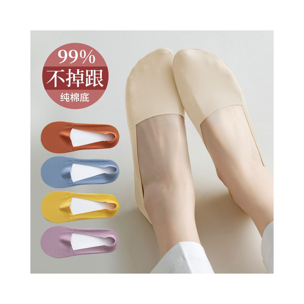 Socks for children short socks shallow mouth boat socks women s solid color cotton socks women s silicone anti slip and non falling heel invisible socks summer thin version image 57