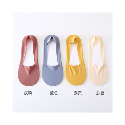 Summer internet celebrity ice silk boat socks for women shallow mouth invisible non shedding anti slip pure cotton bottom breathable odor proof antibacterial women s summer