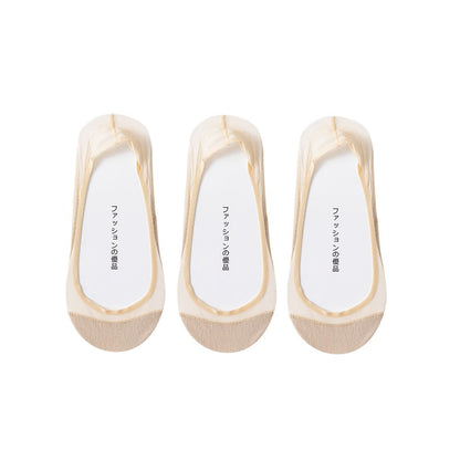Large size boat socks for women in summer ultra thin ice stockings with cotton sole silicone anti slip non falling heel ultra shallow mouth no trace invisible sock covers