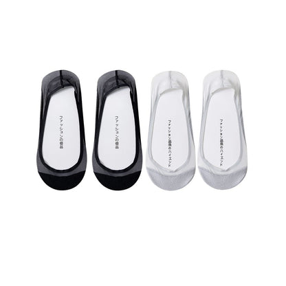 Large size boat socks for women in summer ultra thin ice stockings with cotton sole silicone anti slip non falling heel ultra shallow mouth no trace invisible sock covers