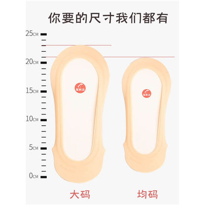 Ultra shallow mouth boat socks for women in summer high heels thin socks single shoes flat shoes non slip shallow mouth invisible socks image 2