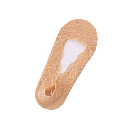 Ship Socks Women s Pure Cotton Lace Short Socks Silicone Anti slip and Anti slip Japanese Large Summer Thin Shallow Mouth Invisible Socks Children image 5