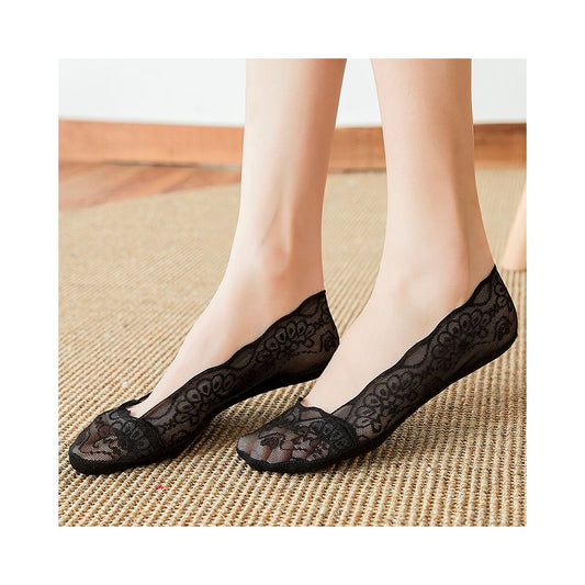 Ship Socks Women s Pure Cotton Lace Short Socks Silicone Anti slip and Anti slip Japanese Large Summer Thin Shallow Mouth Invisible Socks Children