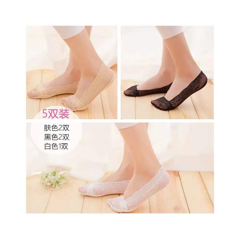 Ship Socks Women s Pure Cotton Lace Short Socks Silicone Anti slip and Anti slip Japanese Large Summer Thin Shallow Mouth Invisible Socks Children
