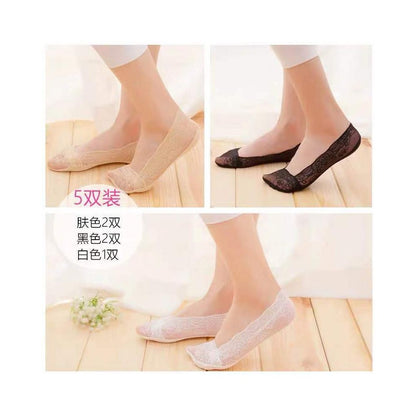 Ship Socks Women s Pure Cotton Lace Short Socks Silicone Anti slip and Anti slip Japanese Large Summer Thin Shallow Mouth Invisible Socks Children image 43