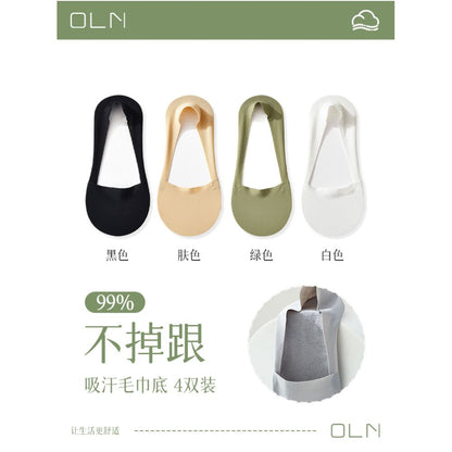 Boat Socks Women s Summer Thin Cotton Bottom Socks Shallow Mouth Short Socks Anti slip and Non falling Heels Ins Trendy Ice Silk Women s Invisible Socks