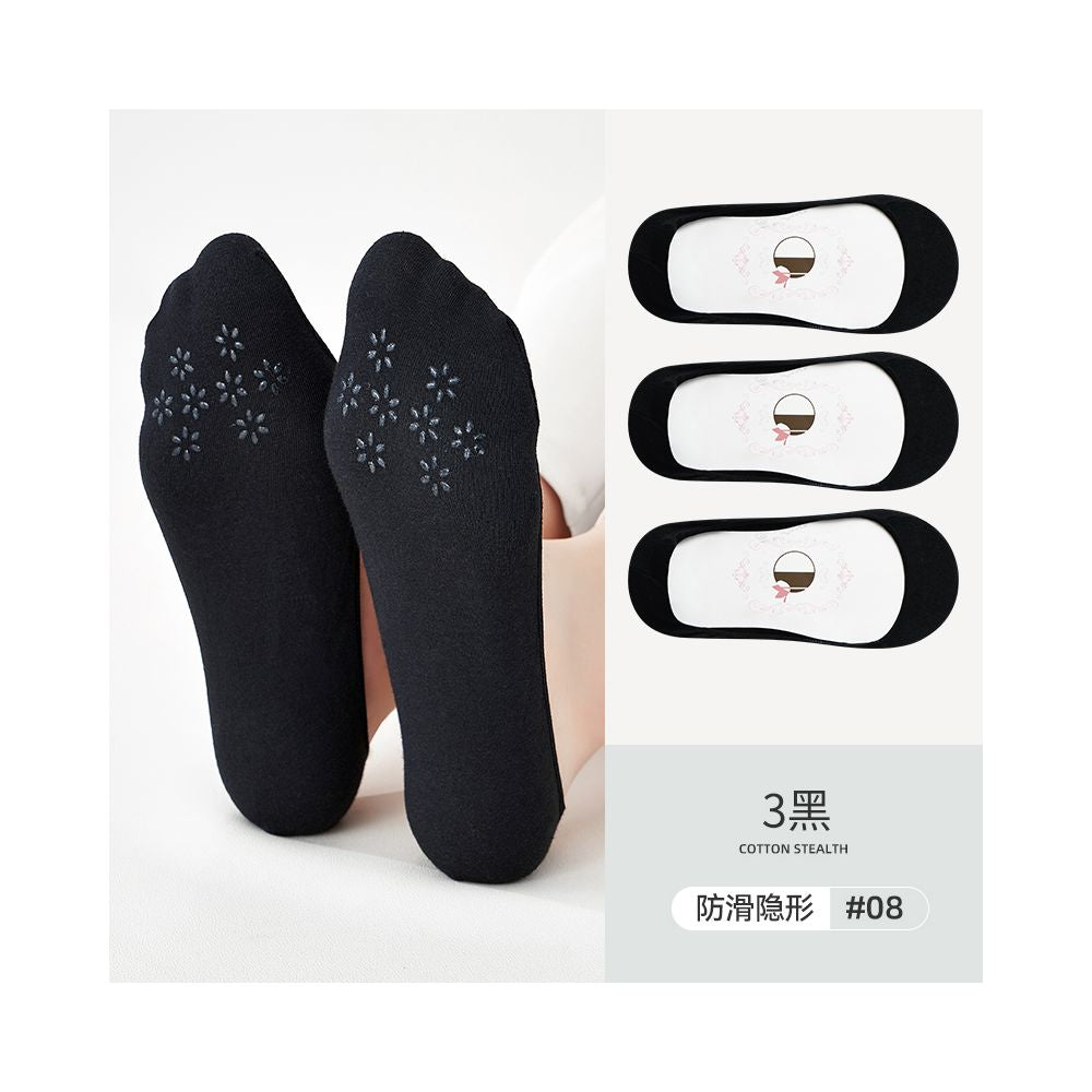 Ship socks women s invisible socks spring and summer shallow mouth silicone anti slip shoes high heels summer women s solid color socks image 136