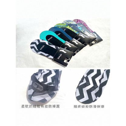 6 pairs of boat socks women s summer shallow mouth ice silk invisible ultra thin breathable non slip low heel bean shoes colorful socks image 4