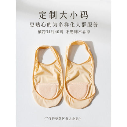 Ship socks for women anti slip and non falling summer thin style ultra shallow mouth single shoe socks high heels invisible socks solid color cotton socks sole image 5
