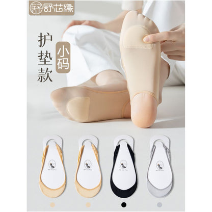 Ship socks for women anti slip and non falling summer thin style ultra shallow mouth single shoe socks high heels invisible socks solid color cotton socks sole image 18