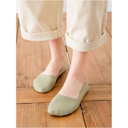 Ice silk boat socks for women in summer thin pure cotton bottom socks children s short socks shallow mouth invisible socks anti slip and not falling off ins trendy image 2
