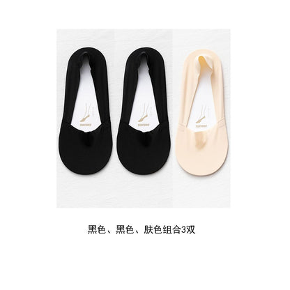 Ice silk boat socks for women in summer thin pure cotton bottom socks children s short socks shallow mouth invisible socks anti slip and not falling off ins trendy