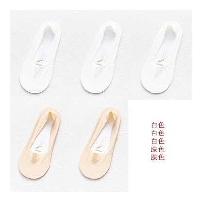 Ice silk boat socks for women in summer thin pure cotton bottom socks children s short socks shallow mouth invisible socks anti slip and not falling off ins trendy image 40