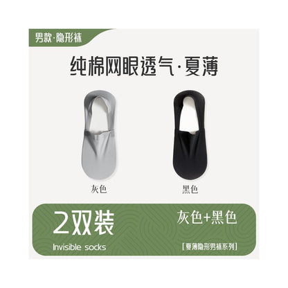 Boat socks for men in summer thin design non slip and non shedding breathable mesh pure cotton sweat absorbing socks shallow mouth invisible men s socks image 8