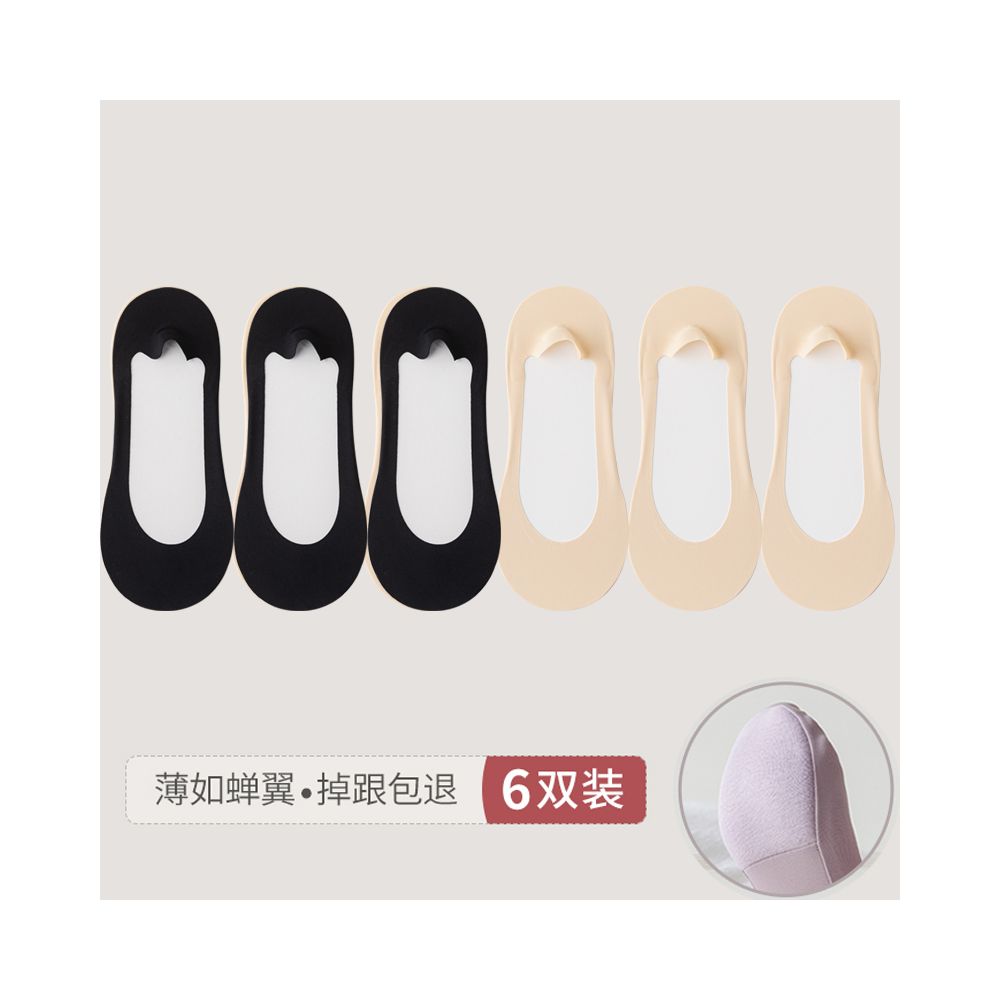 Boat Socks Women s Summer Thin Cotton Bottom Shallow Mouth Invisible Short Socks Silicone Anti slip Non Falling Heels Summer High Heels Socks image 25