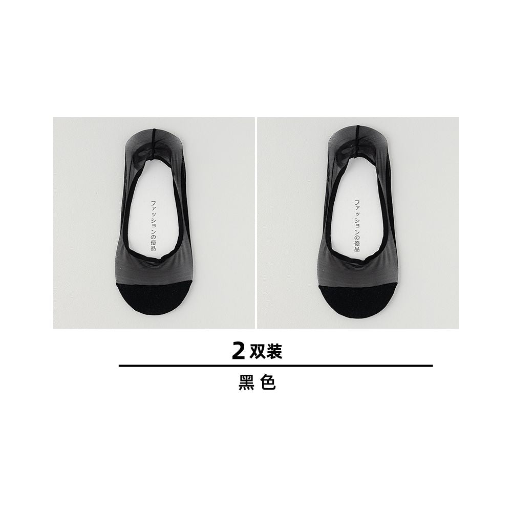 Boat Socks Women s Summer Thin Size Large Ice Silk Shallow Mouth Invisible Socks Pure Cotton Bottom Silicone Anti slip Non falling Follow up Shoes Short Socks image 43