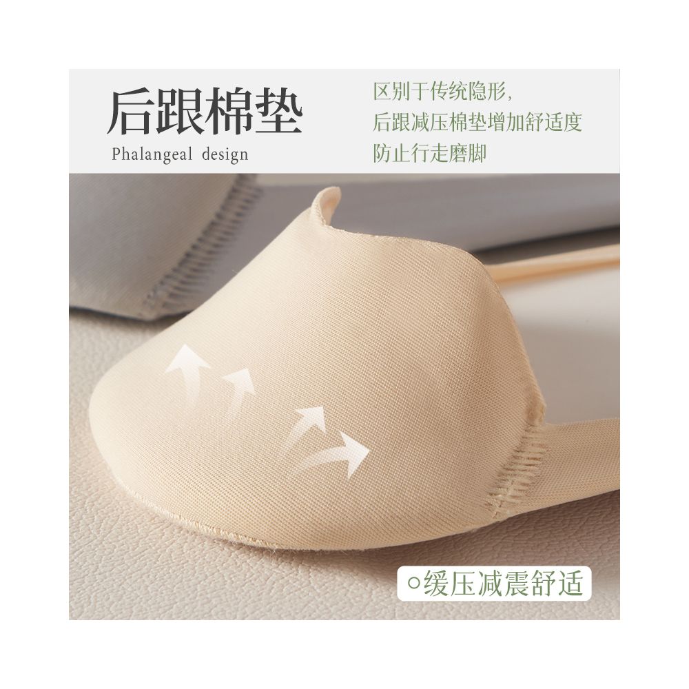 Ice silk boat socks for women in summer cotton bottom thin design silicone anti slip free cutting socks socks holders trendy shallow mouth invisible socks image 2
