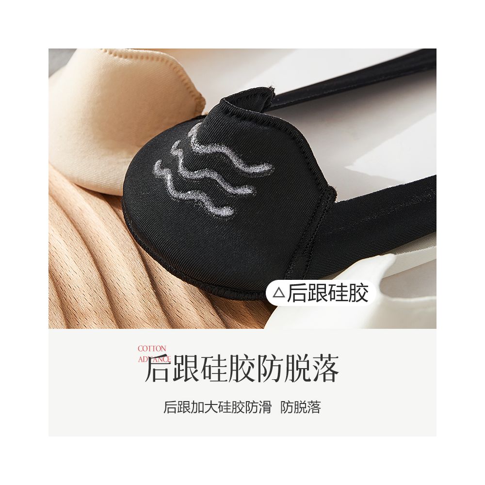 Ice silk boat socks for women in summer cotton bottom thin design silicone anti slip free cutting socks socks holders trendy shallow mouth invisible socks image 4