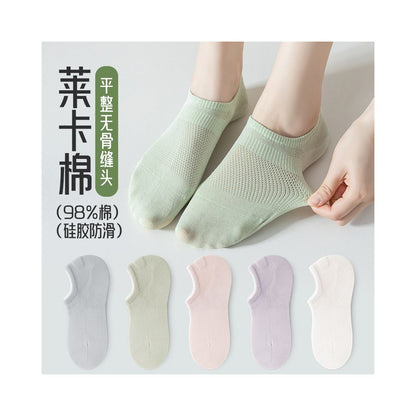 Socks children s socks shallow mouth invisible silicone anti slip and non falling heel boat socks women s pure cotton summer thin anti odor boneless socks image 74