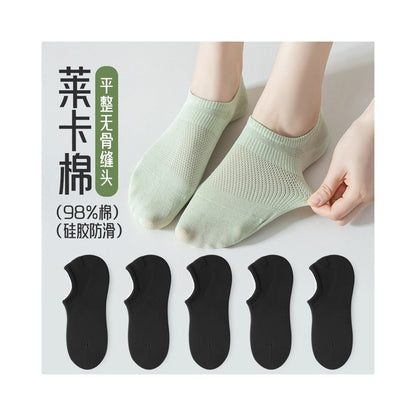 Socks children s socks shallow mouth invisible silicone anti slip and non falling heel boat socks women s pure cotton summer thin anti odor boneless socks image 78