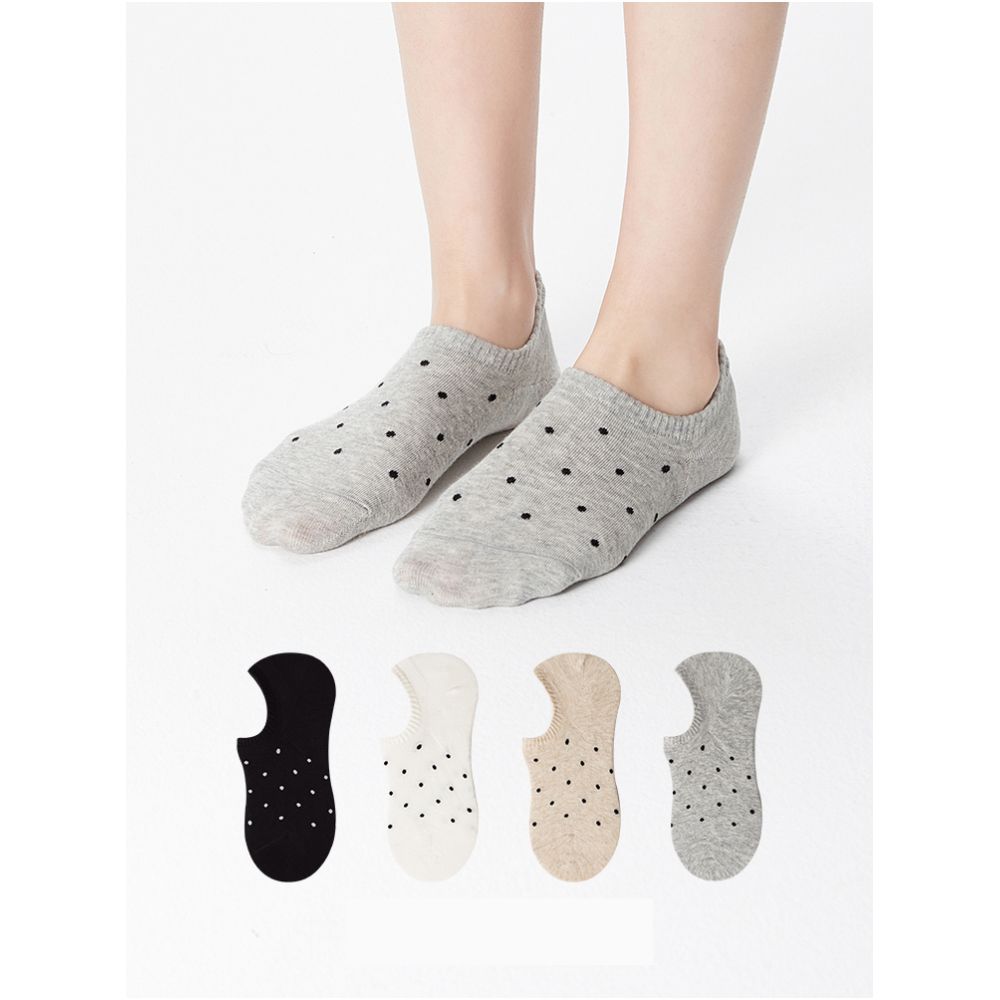 Boat Socks Women s Pure Cotton Summer Thin Anti slip White Non falling Heel Short Socks Invisible Socks Wave Point Anti stripping Shallow Mouth Ankle Socks image 2